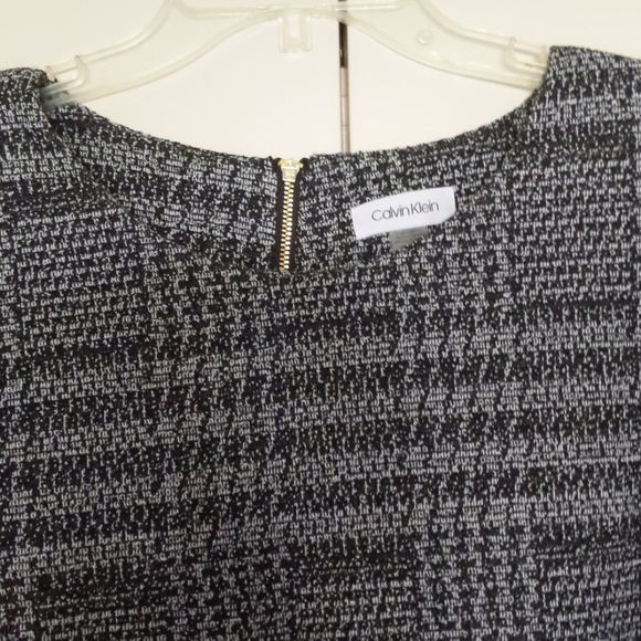 Calvin Klein Plus Size Plaid Bell-Sleeve Dress - Picture 6 of 13